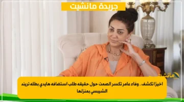 أخيرًا تكشف.. وفاء عامر تكسر الصمت حول حقيقة طلب استضافة هايدي بطلة تريند الشيبسي بمنزلها 1